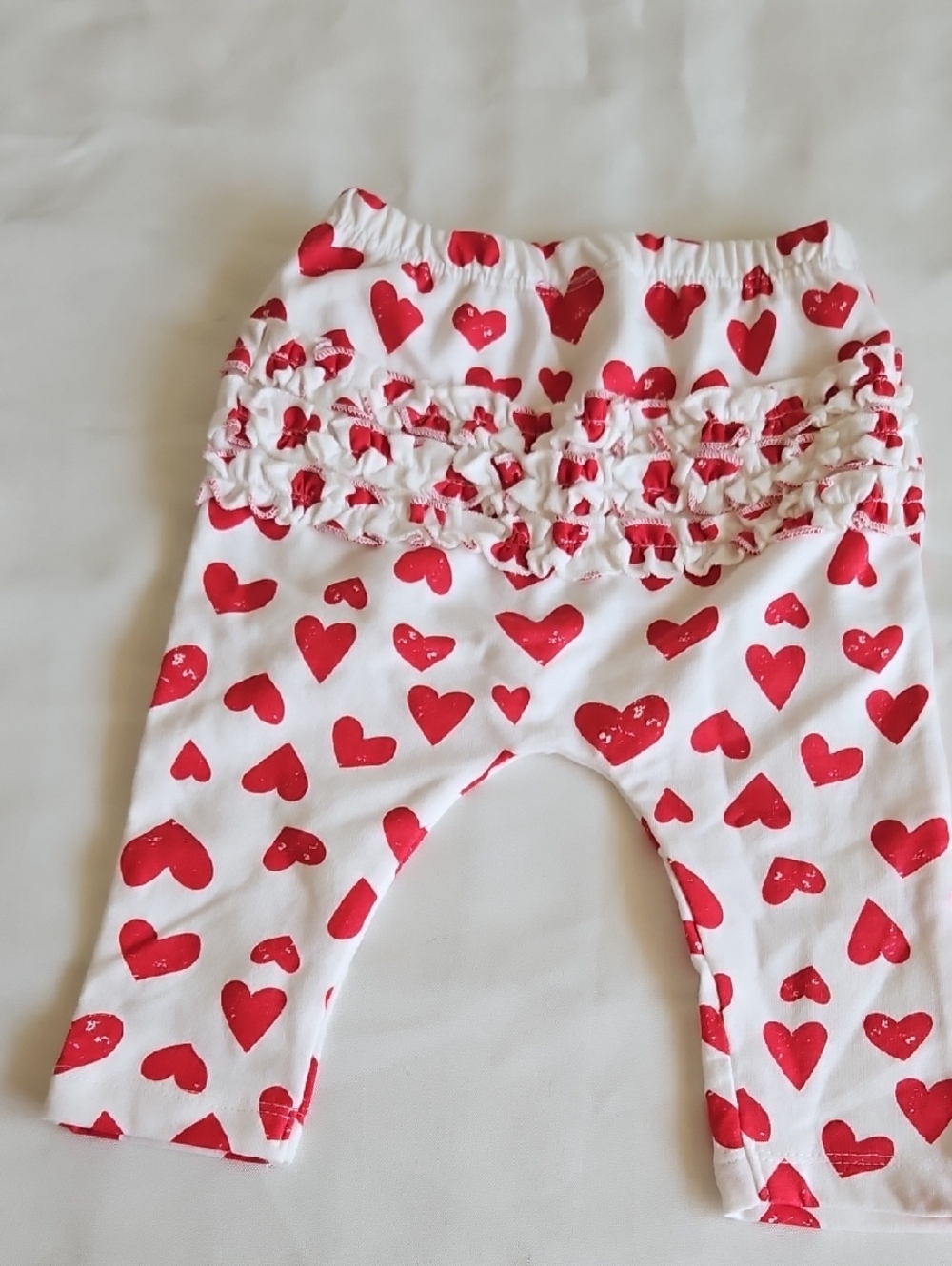Jessica Simpson White Leggings with Red Hearts